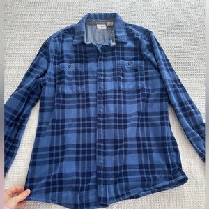LLbean fleece button up